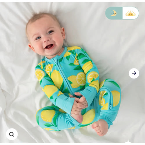 Blue Sunny Citrus Zippy – Little Sleepies
