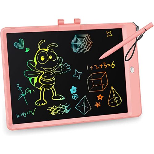 KOKODI LCD Writing Tablet, Valentines Day Gifts for Kids,10 Inch Colorful Toddler Doodle Board Drawing Tablet, Erasable Reusable Electronic Drawing Pads, Educational and Learning Toy for Kids