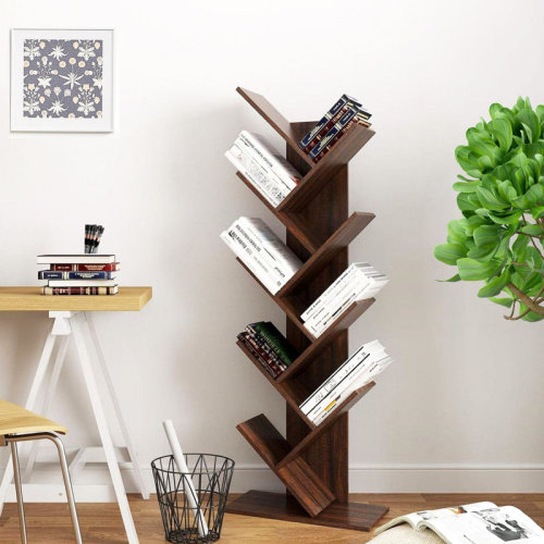 Red Barrel Studio® Trivette Geometric Bookcase & Reviews | Wayfair