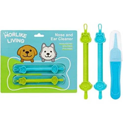 Amazon.com: MORLIKE LIVING Baby Nose and Ear Cleaner Tool, Soft Flexible Rubber Nasal Booger Picker for Newborns and Infants, Dual Ear Wax and Snot Remover, Essential Baby Care Products : Baby