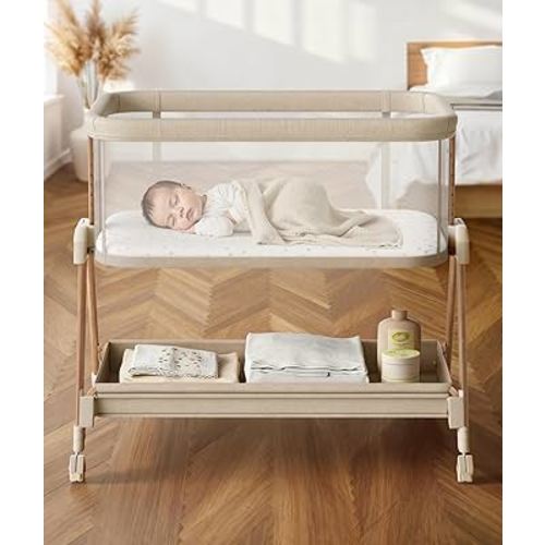 Fodoss Baby Bassinet Bedside Sleeper