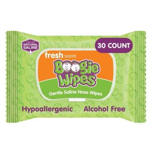 Boogie Wipes Saline Nose Wipes Fresh Scent - 30ct