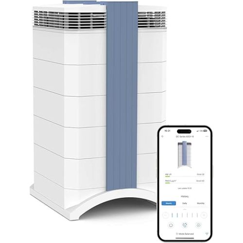 IQAir GC MultiGas XE Air Purifier – Smart MultiGas Filtration for Rooms up to 1125 sq ft - Chemicals, Odors, VOCs, and Particles, Swiss Made, WiFi Enabled