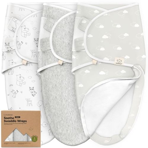 3-Pack Baby Swaddle Sleep Sacks with Zipper - Newborn Swaddle Sack, Baby Swaddles Sleep Sack 0-3 Months, Wearable Blanket Baby,Baby Swaddle Blanket Wrap,Swaddle Sack,Easy Change Swaddle (Aspire) - One Size
