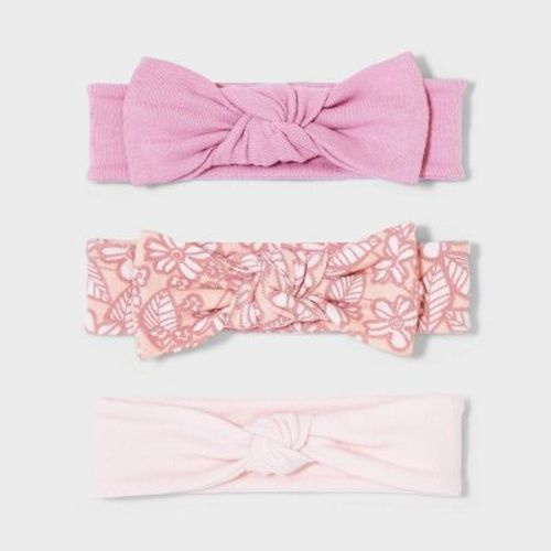 Baby Girls' 3pk Headwrap Floral - Cloud Island™ Newborn