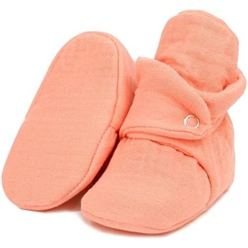 Ella Bonna Baby Booties Organic Cotton Muslin Newborn Baby Slippers Baby Boy Booties, Infant Girl Booties, 6-12 months, 0-6 Months, 12-18 Months, 0-3 Months, 18-24 Months, Toddler Shoes