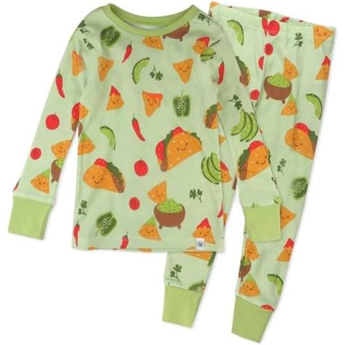 HonestBaby 18M 2-Piece Pajamas Sleepwear Pjs 100% Organic Cotton for Baby, Toddler, Kids, Boy