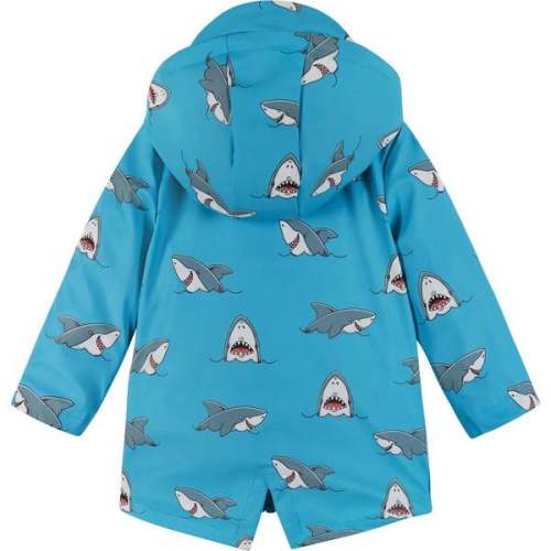Infant Blue Shark Print Raincoat - Andy & Evan | Maisonette