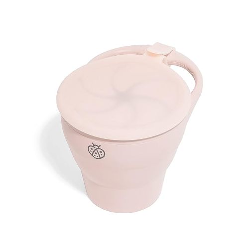 Boppabug, Toddler Snack Cup with Attached Lid