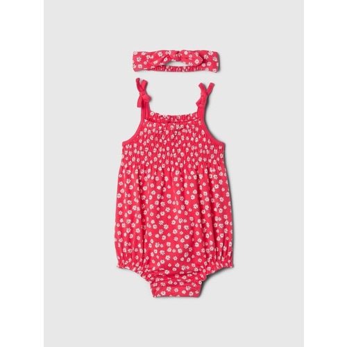 Baby Smocked Bubble Shorty Set | Gap