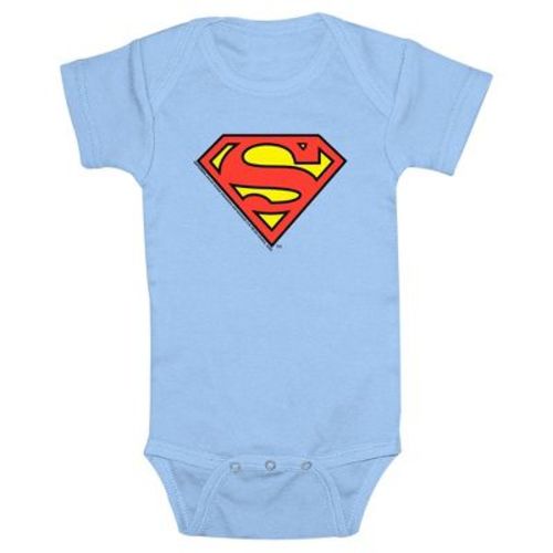 Infant's Superman Original Logo Bodysuit - Light Pink - 24 Months