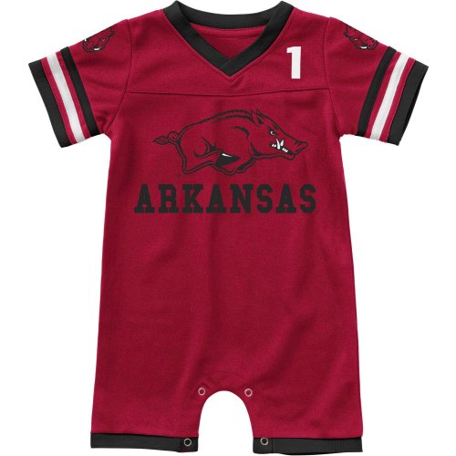 Colosseum Athletics Infants' University of Arkansas Bumpo Football Onesie Romper