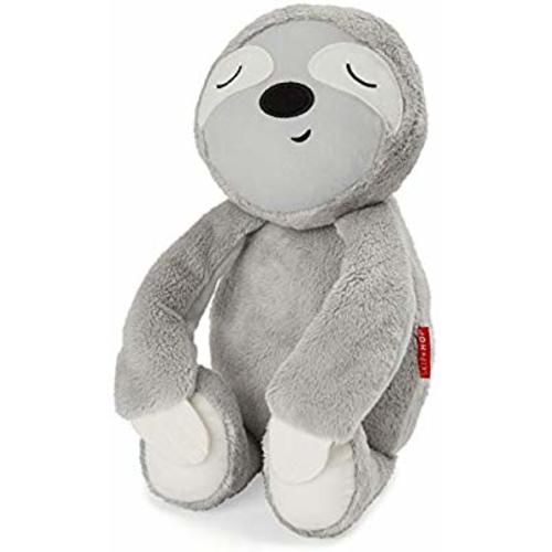 Skip Hop Baby Sound Machine: Cry-Activated Baby Sleep Soother with Parent Voice Recording, Lullabies & Soothing Sounds, Plush Sloth