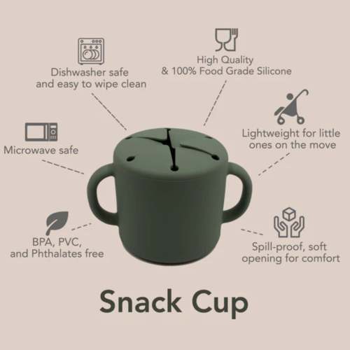 Bol à Collation Silicone Ivoire