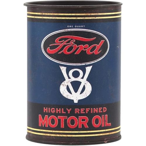 Open Road Brands Ford V8 Motor Oil Metal Can | Vintage Oil Can, Man Cave, Garage, Great Gift Idea
