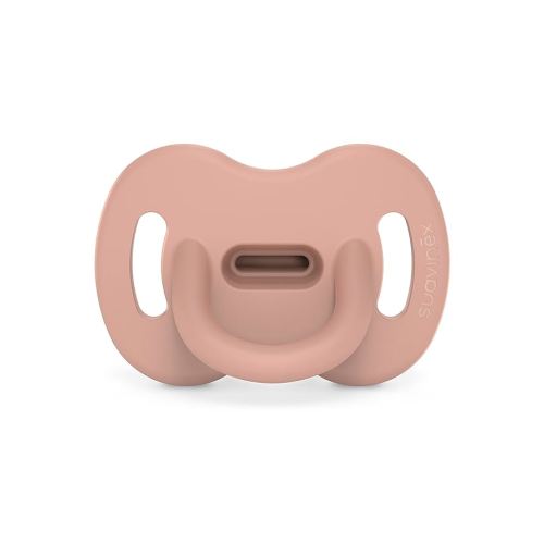 Color Essence SX PRO Silicone Baby Pacifier 1Pk, Made with 100% Soft Silicone, Baby Essentials Perfect for Breastfeeding Babies, Designed in Spain, 6-18 Mths, Marshmallow Nude