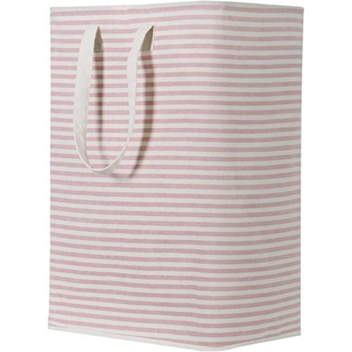 Lifewit Laundry Hamper Large Collapsible Laundry Baskets, Freestanding Waterproof Clothes Hamper Storage Basket with Easy Carry Extended Handles for Clothes in Laundry Room Bedroom Bathroom College Dorm for Adults, Pink
