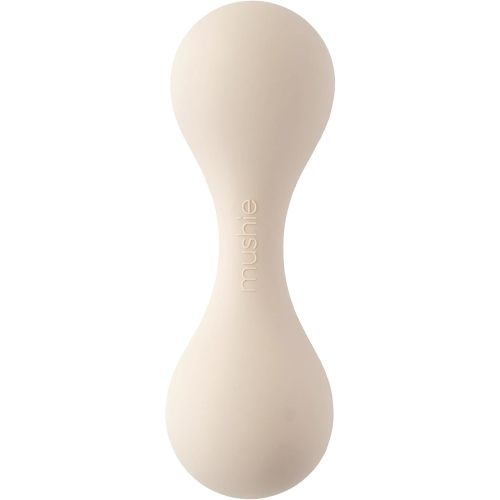 mushie Silicone Baby Shaker Rattle Toy | Ages 3+ Months (Shifting Sand)