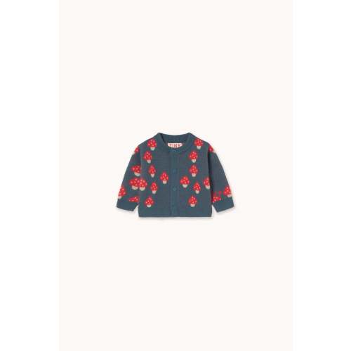 TINY MUSHROOMS BABY CARDIGAN