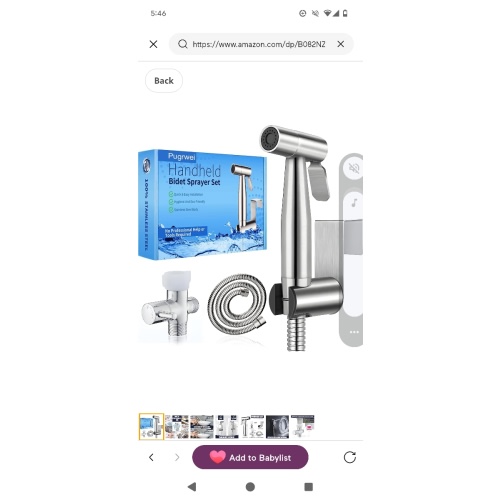 New Version Handheld Bidet Sprayer for Toilet, Premium Stainless Steel Bathroom Bidet Sprayer Set, Baby Cloth Diaper Sprayer with Superior Complete Bidet Spray Hoses Kit, Support Wall or Toilet Mount - Amazon.com