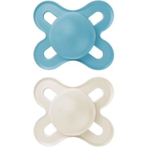 MAM Original Start Matte Newborn Baby Pacifier, Best Pacifier for Breastfed Babies, Sterilizer Case, Boy, 0-3 (Pack of 2)