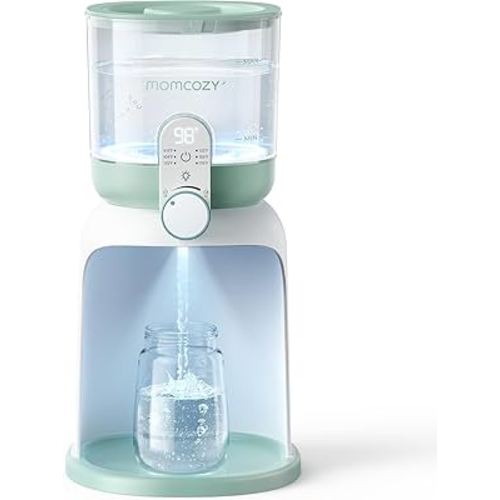 Momcozy Dual Lights Water Warmer for Night Feedings, Instant Bottle Warmer for Making Formula, 57 Oz Larger Capicity, Formula Dispenser with 6 Temp Options, Breastfeeding Essentials