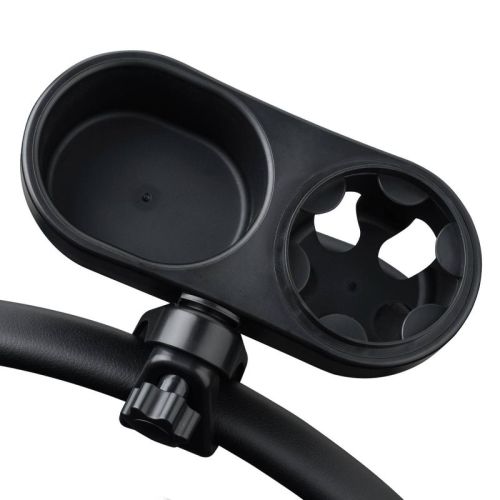 Lulyboo Stroller Snack Tray and Cup Holder - Black