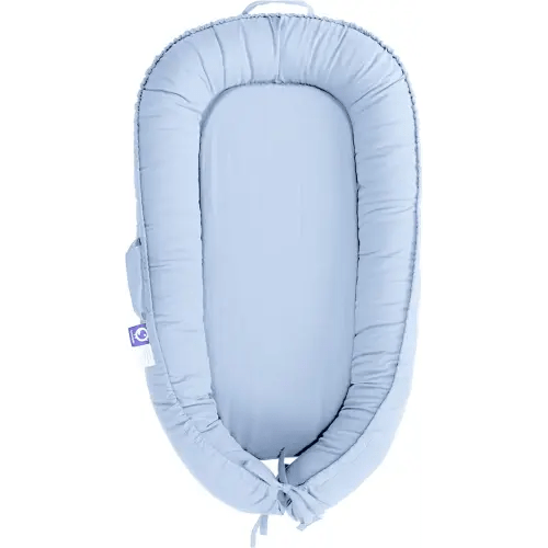 Infant Lounger, Baby Nest Cover for Baby Girls & Boys, Newborn Essentials for Baby 0-12 Months, 100% Cotton Breathable, Co Sleeper Portable Travel Bed (Baby_Blue)