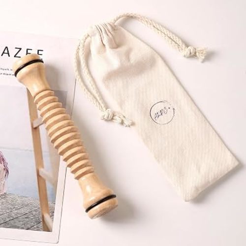 AKPC+ Natural Wooden Foot Massager, Versatile Massager for Relief Plantar Fasciitis, Supports Blood Circulation and Stress Relief.