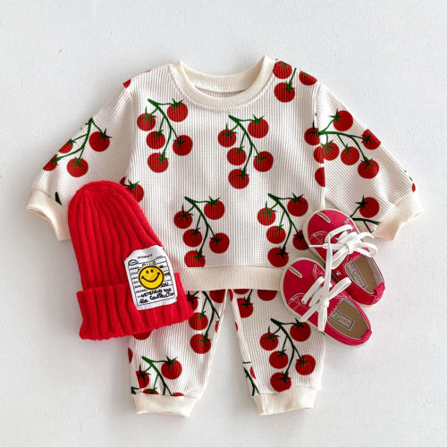 Baby 2-Piece Tomato Soft Waffle Set