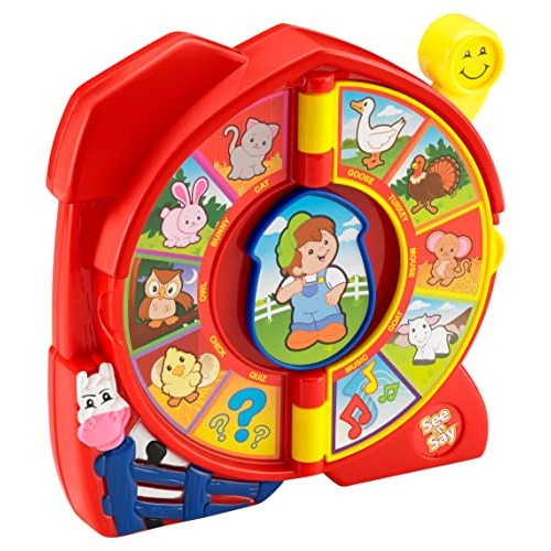 Fisher-Price Little People Toddler Learning Toy, See ‘n Say The Farmer Says, Game with Music Sounds & Phrases Ages 18+ Months (Amazon Exclusive)