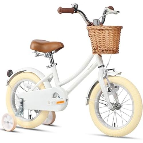 16 Inch White Cruiser Kids Bike
