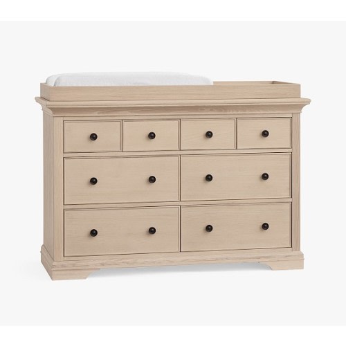 Larkin Extra Wide Changing Table Dresser & Topper | Pottery Barn Kids