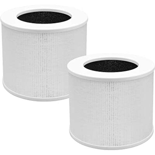 2 Pack Core Mini Filter H13 True HEPA Filters for LEVOIT Core Mini Air Purifier Replacement Filter 3-in-1 HEPA, High-Efficiency Activated Carbon, Replace Part Core Mini-RF