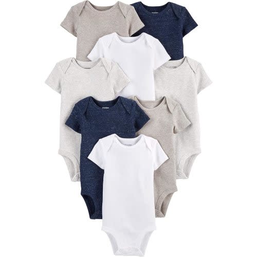 Carter's Unisex-Baby 8-Pack Short-Sleeve Bodysuit