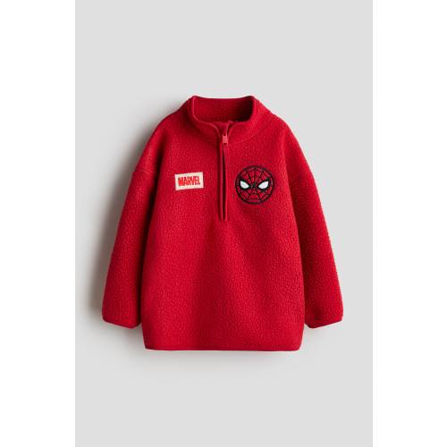 TEDDY FLEECE HALF-ZIP SWEATSHIRT