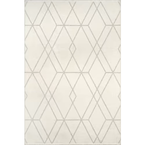 Rochelle Geometric Reversible Washable Rug | Beige
