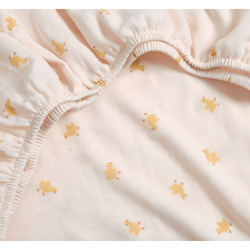 Pata Sunwashed 100% Organic Cotton Baby Crib Fitted Sheet
