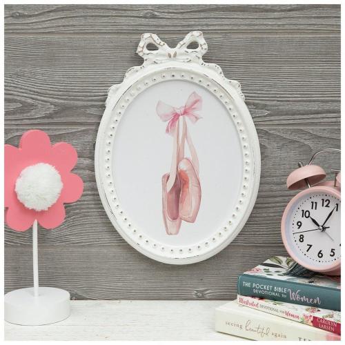 Pink Ballet Shoes Wood Wall Decor