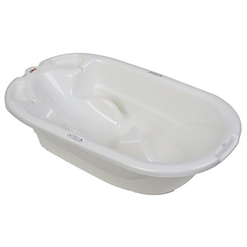 EuroBath 2-Stage Baby Bath Tub, White - Large, Long Lasting Baby Essentials, Must-Have Baby Bathtub, Newborn Essentials, Infant Bathtub & Baby Care Products for Registry