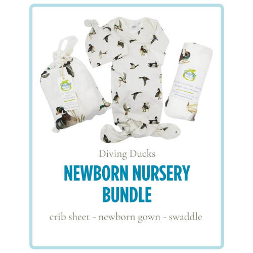 Diving Ducks Newborn Nursery Bundle