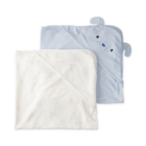 Baby Boys Hooded Terry Towels, 2 Pack