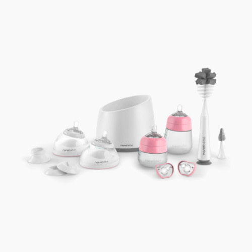 Nanobebe Baby Bottle Complete Feeding Set - Pink