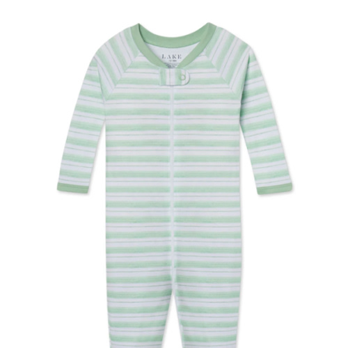 LAKE | Baby | Pima Cotton Pajamas | English Rose Garden Floral Baby Sleeper