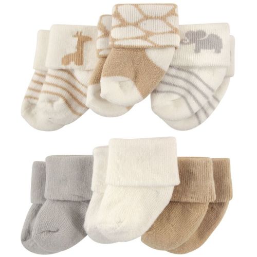 Luvable Friends Baby Unisex Newborn And Baby Socks Set, Safari, 0-3 Months