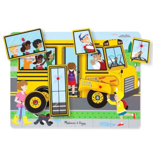 Melissa & Doug The Wheels on the Bus Sound Puzzle 6pc