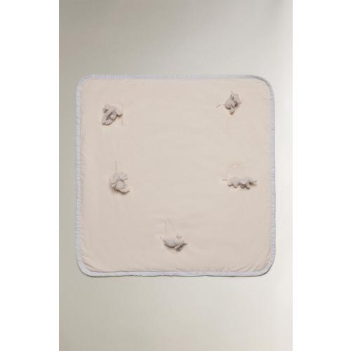 BABY PLAY BLANKET ELEPHANTS