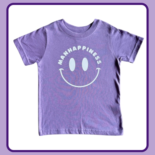 MANHAPPINESS ONESIE/TEE – Kiddy Cats Co.
