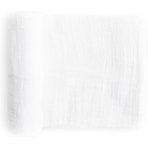 Little Unicorn - Cotton Muslin Swaddle Blanket | Single | 100% Cotton | Super Soft | Newborns and Infants | 47" x 47" | Unisex (White)