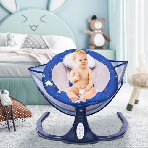TOOL1SHOoo Electric Cradling Bouncer w/4 Swing Amplitudes & Timing Function